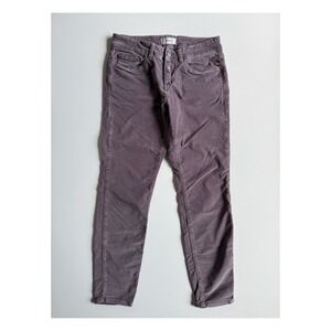 CLOSED Baker Japanese Woven Pant Womens‎ 25 (26x25) Pink Stretchy Velvet